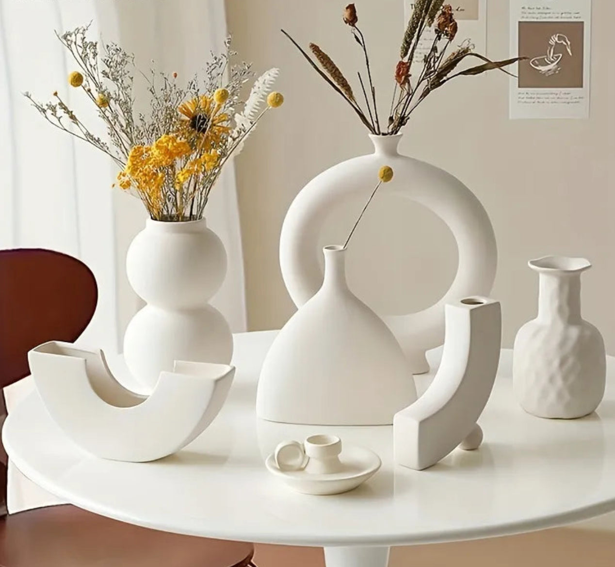 Nordic Ceramic Vase: Stylish Home Decor Accent - Luxurie Home