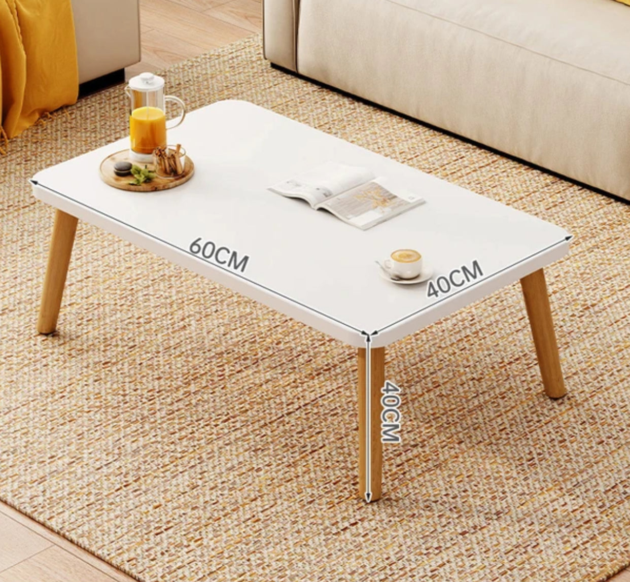 Small Nordic Wooden Coffee Table - Luxurie Home