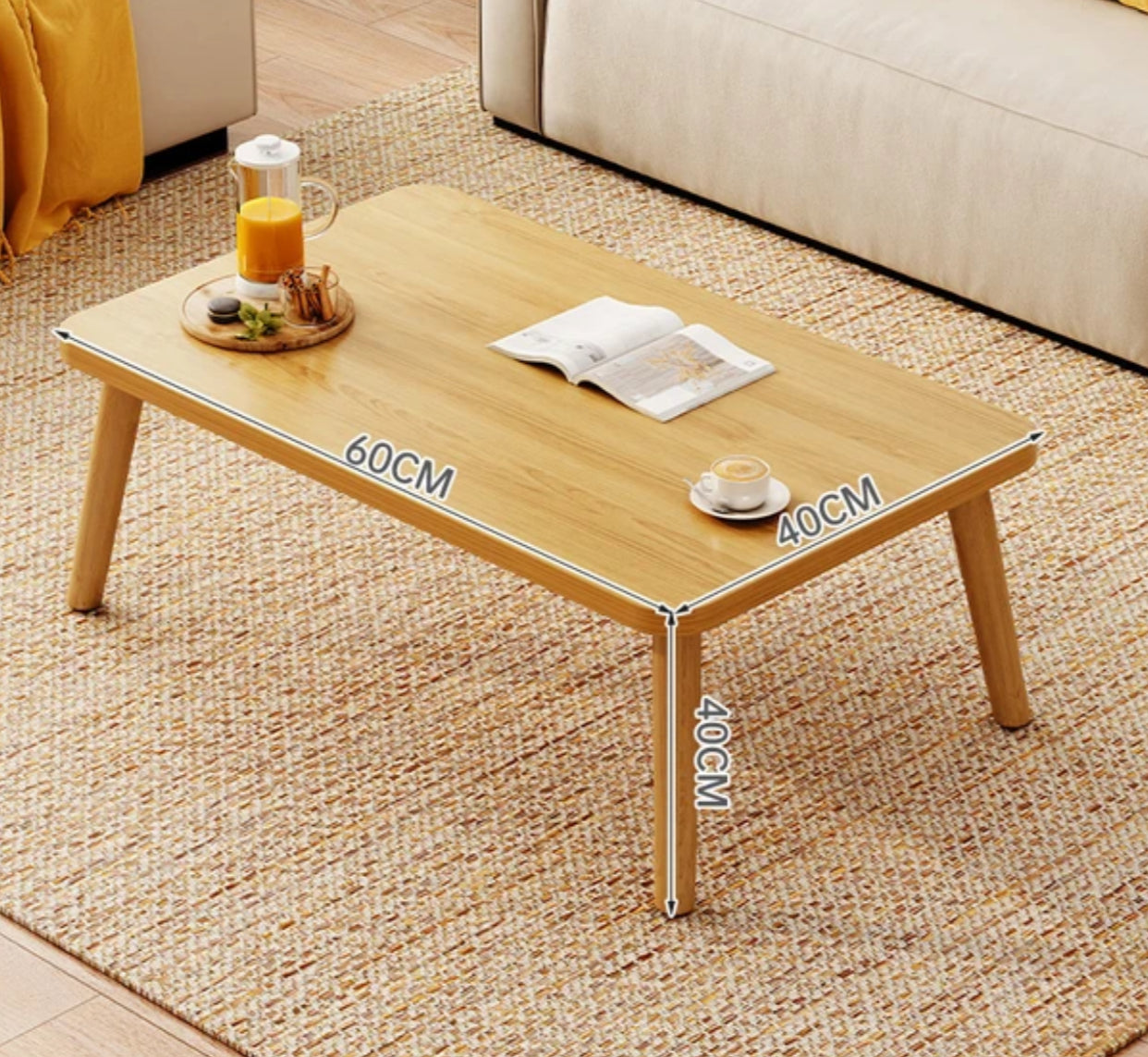 Small Nordic Wooden Coffee Table - Luxurie Home