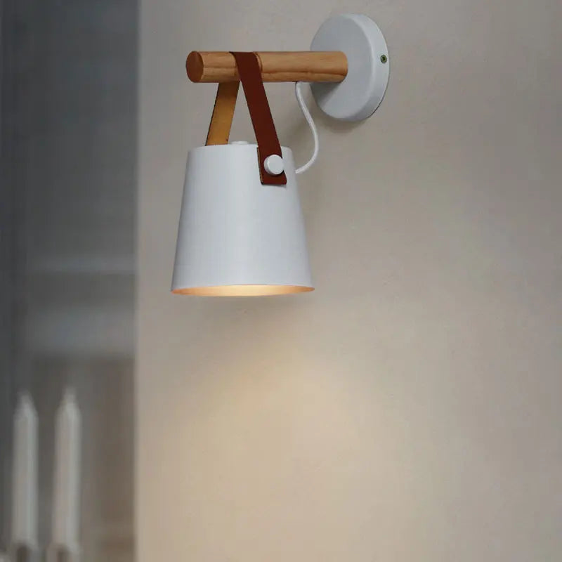 Nordic Hanging Wooden Wall Lamp - Luxurie Home