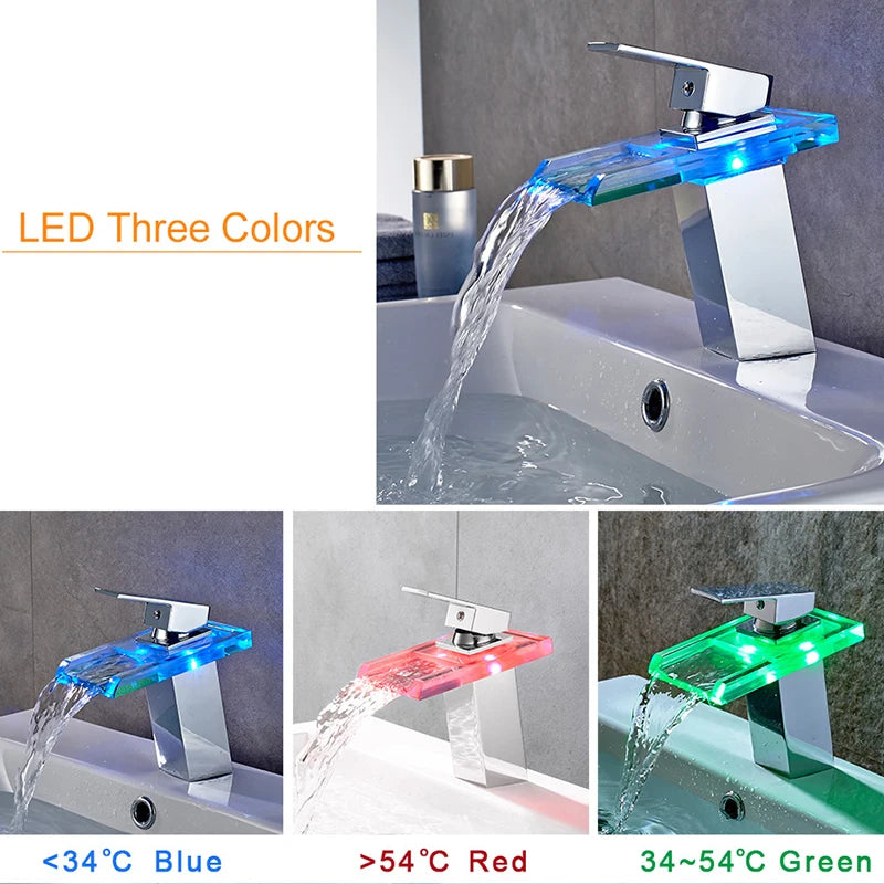 Temperature Color Changing LED Faucet - Luxurie Home