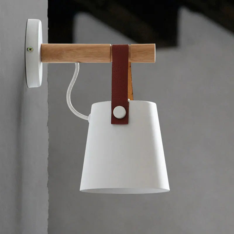 Nordic Hanging Wooden Wall Lamp - Luxurie Home