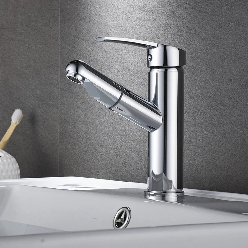 Modern Pull Out Bathroom Faucet - Luxurie Home