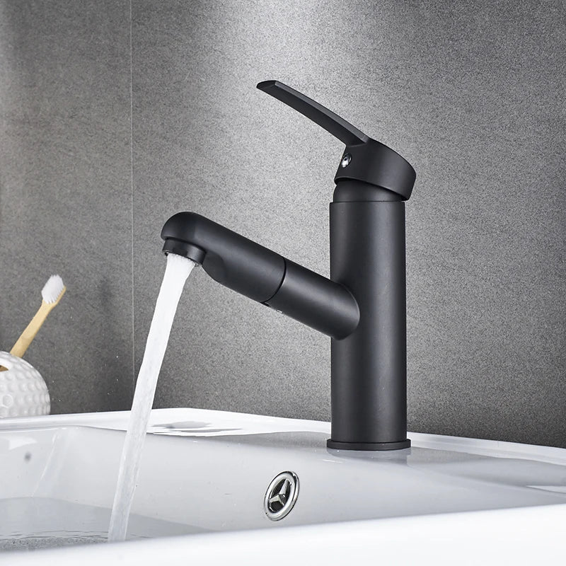 Modern Pull Out Bathroom Faucet - Luxurie Home