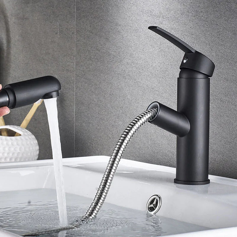 Modern Pull Out Bathroom Faucet - Luxurie Home