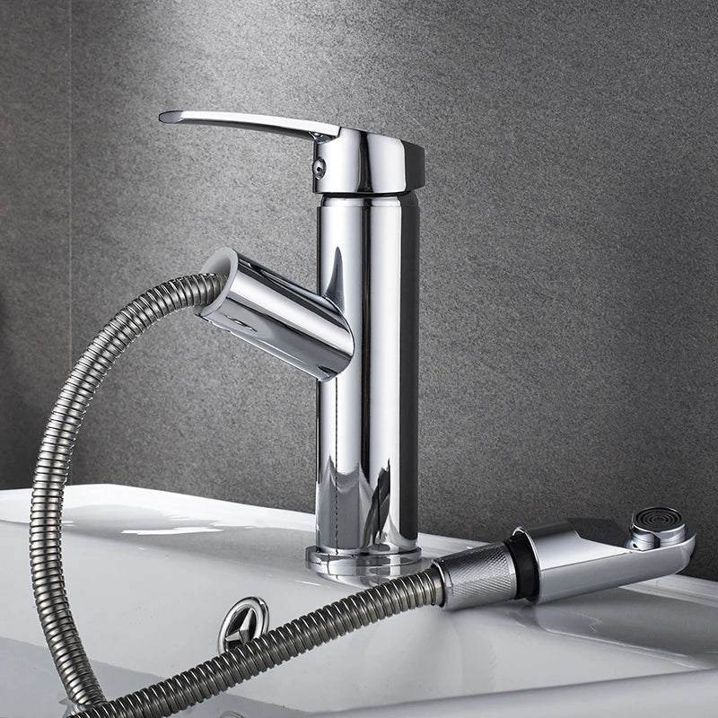 Modern Pull Out Bathroom Faucet - Luxurie Home