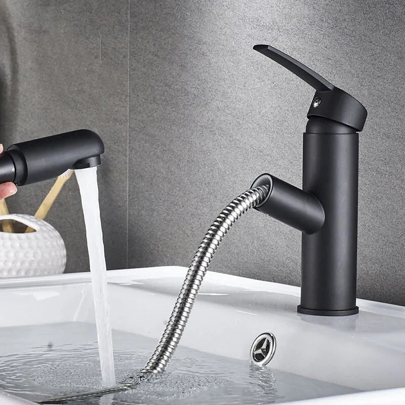 Modern Pull Out Bathroom Faucet - Luxurie Home