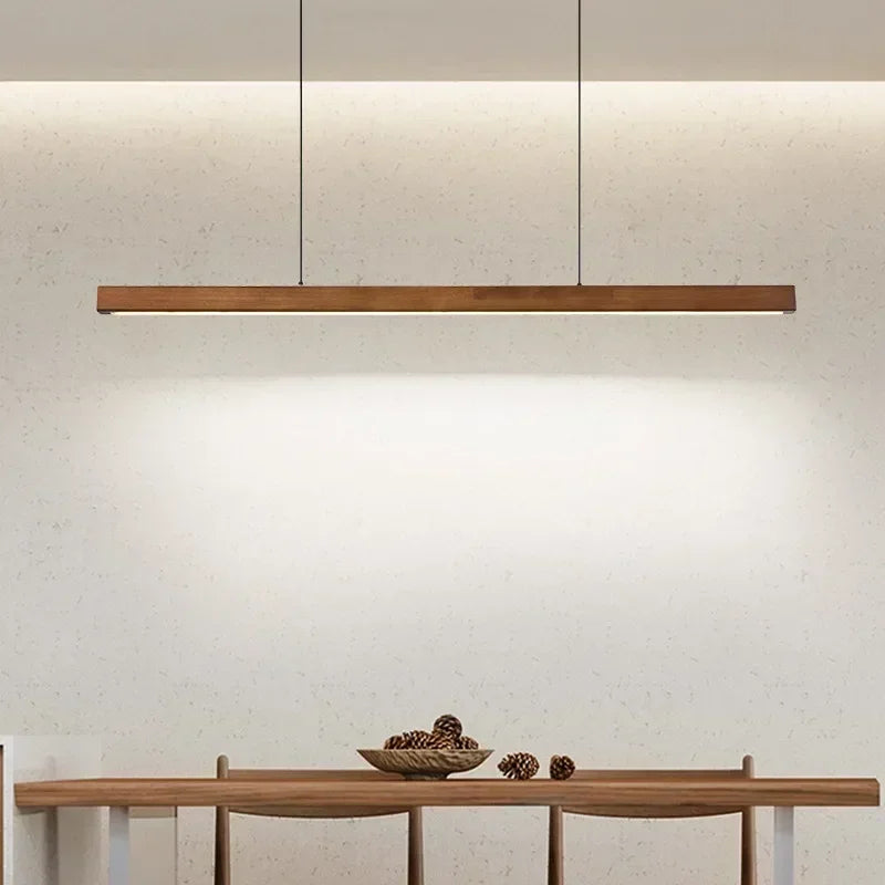 Modern Wood LED Strip Pendant - Luxurie Home