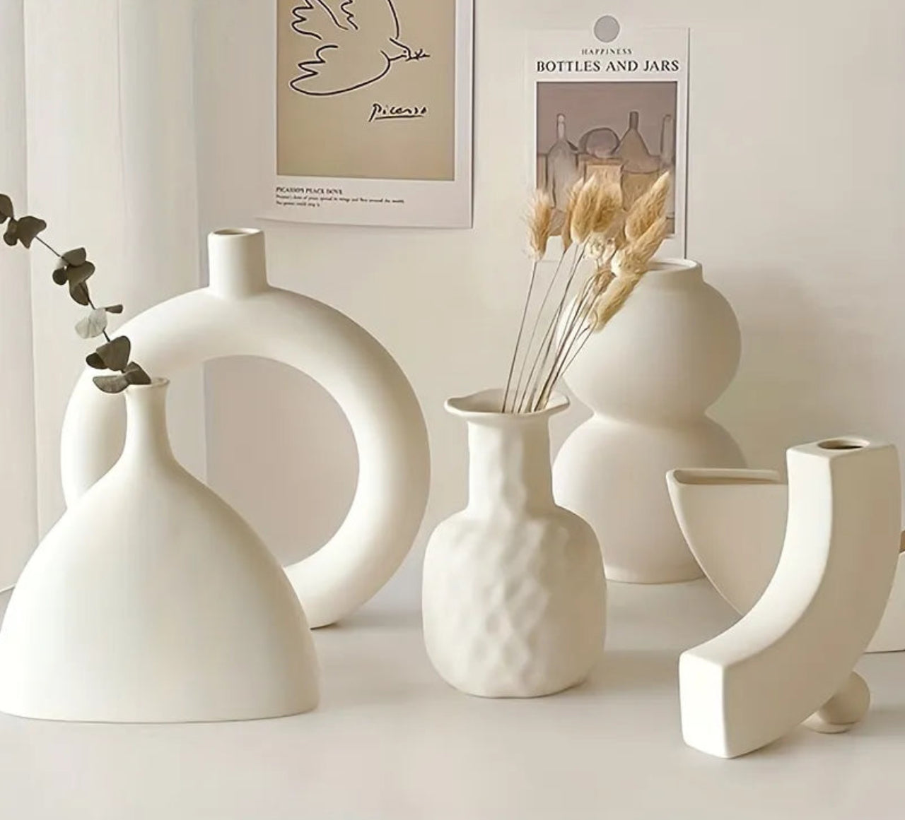 Nordic Ceramic Vase: Stylish Home Decor Accent - Luxurie Home