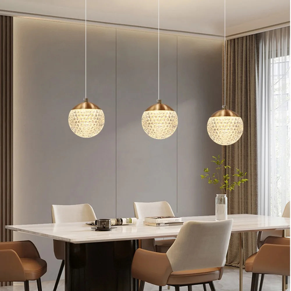 Luxury Hanging Crystal Ball Light - Luxurie Home