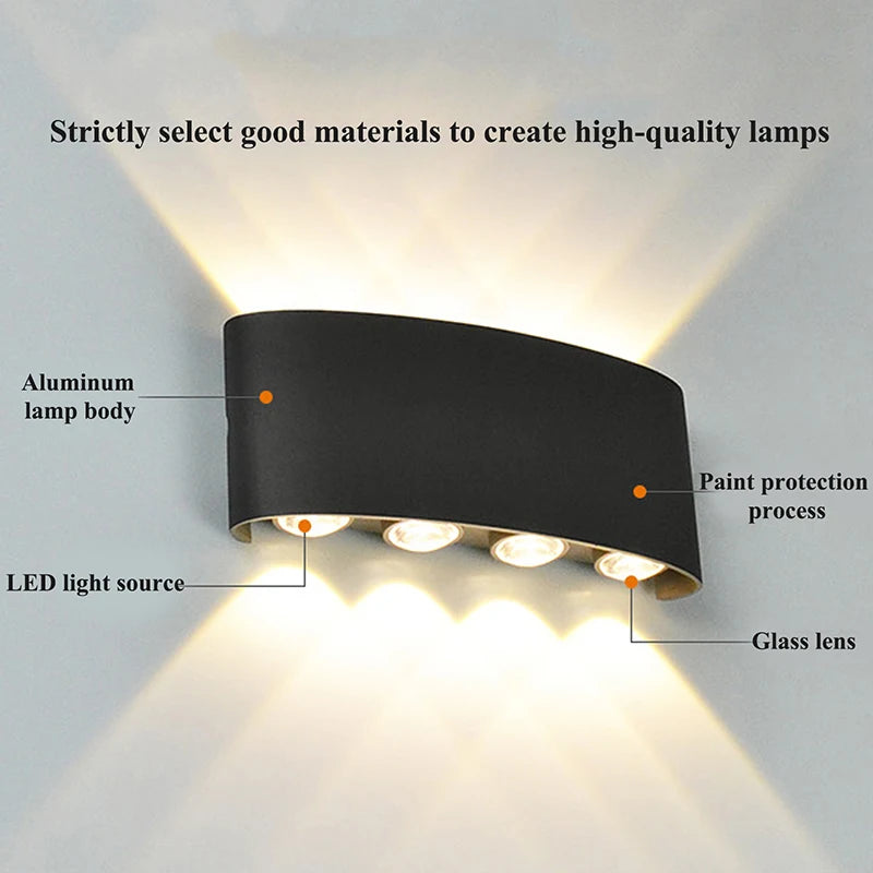 Waterproof LED Modern Wall Lamp - Luxurie Home