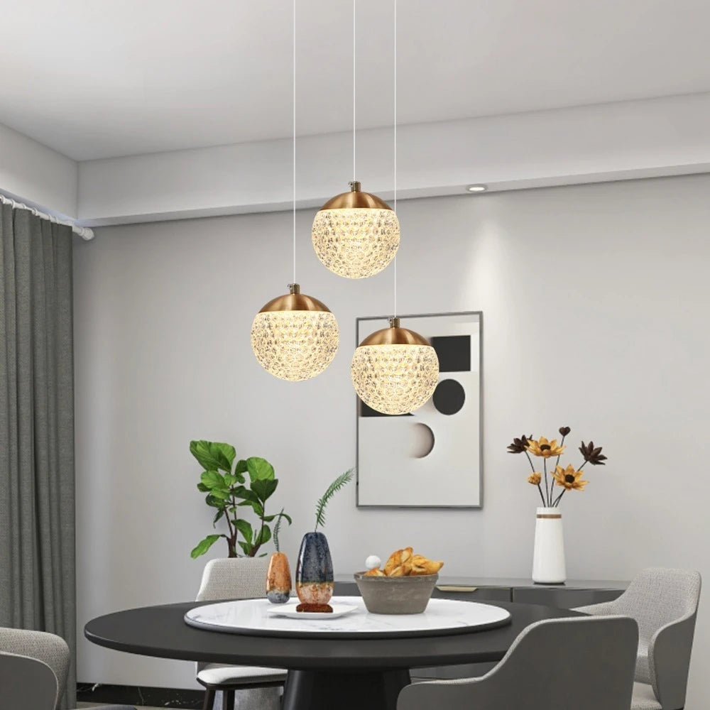 Luxury Hanging Crystal Ball Light - Luxurie Home