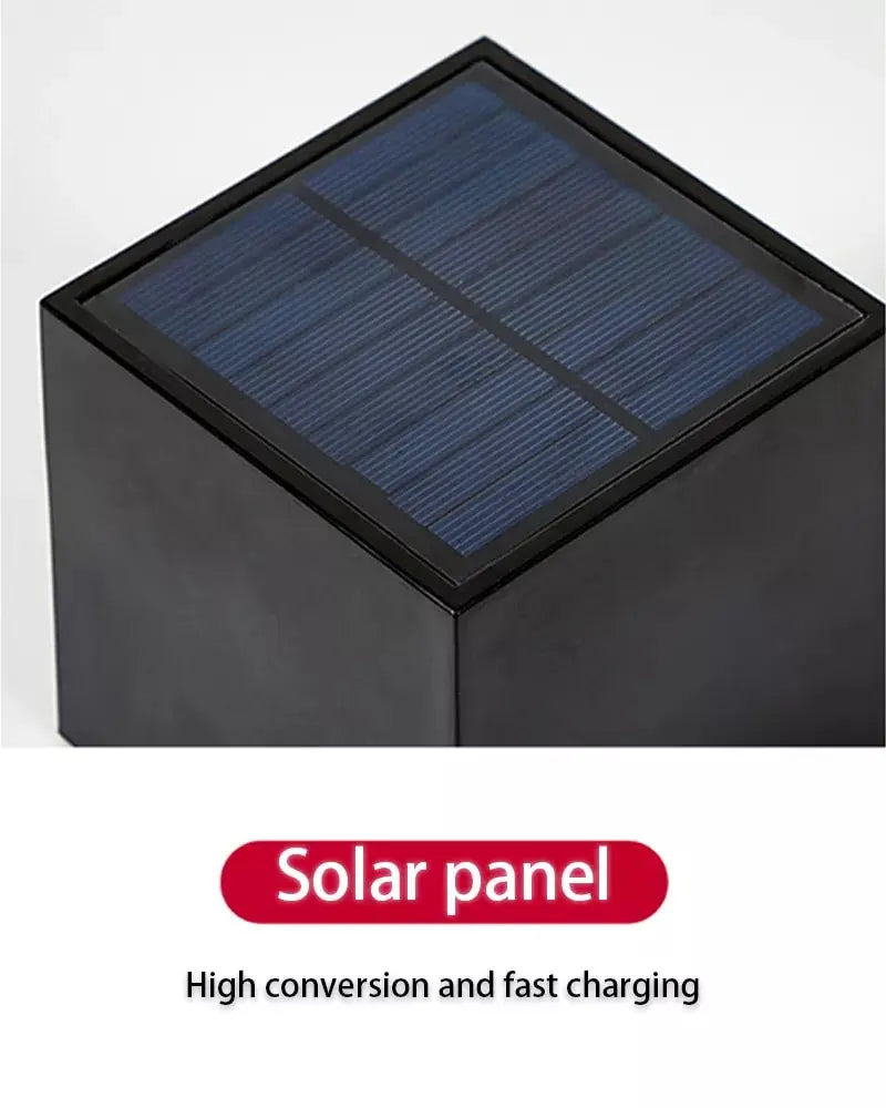 Square Solar Outdoor Wall Lamp - Luxurie Home