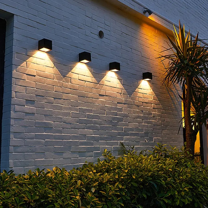 Square Solar Outdoor Wall Lamp - Luxurie Home