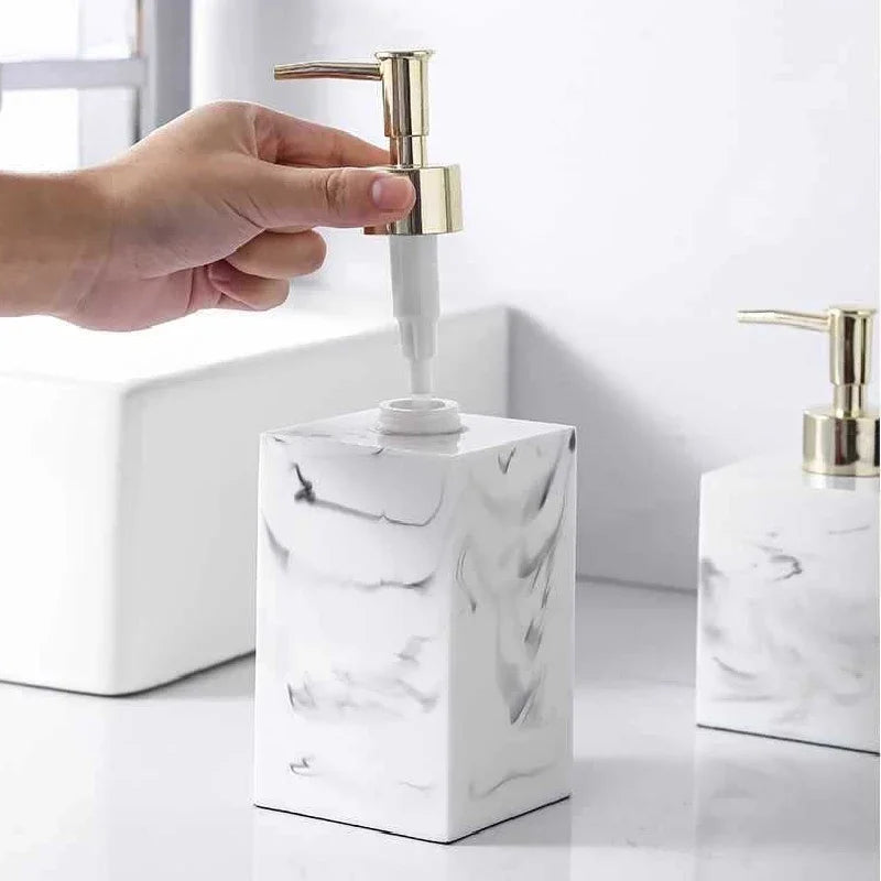 Square Marble Soap Dispenser - Luxurie Home