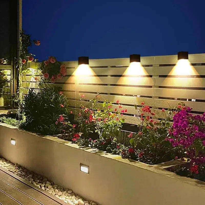 Square Solar Outdoor Wall Lamp - Luxurie Home