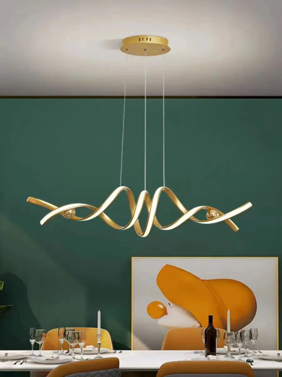 LED Abstract Wave Chandelier - Luxurie Home