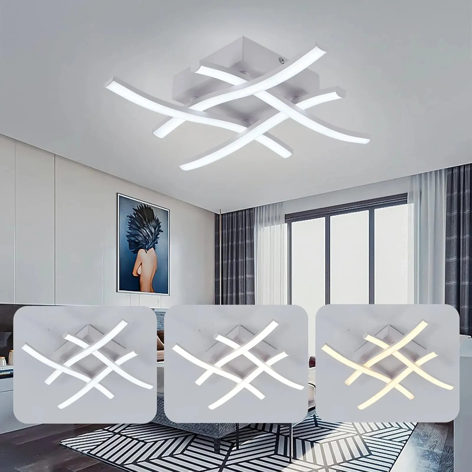 LED Modern Ceiling Lamp - Luxurie Home