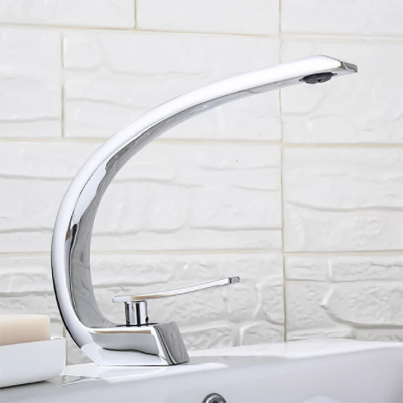 Crane Shaped Single Handle Basin Faucet - Luxurie Home