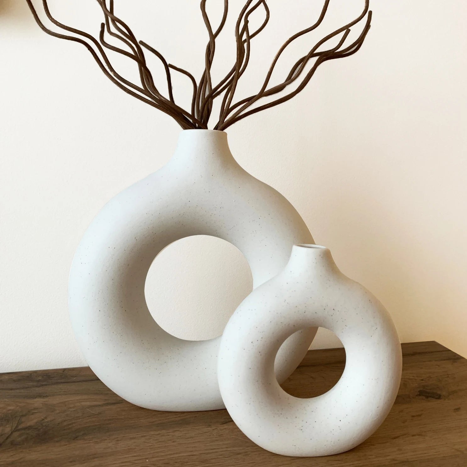 Nordic Circular Ceramic Vase - Luxurie Home