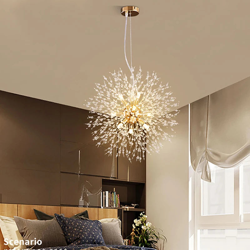 Fireball Crystal Pendant Chandelier - Luxurie Home