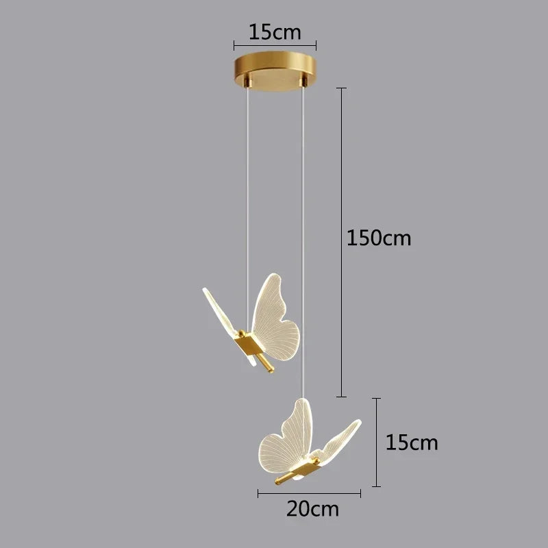 Nordic Butterfly Hanging Lamp - Luxurie Home