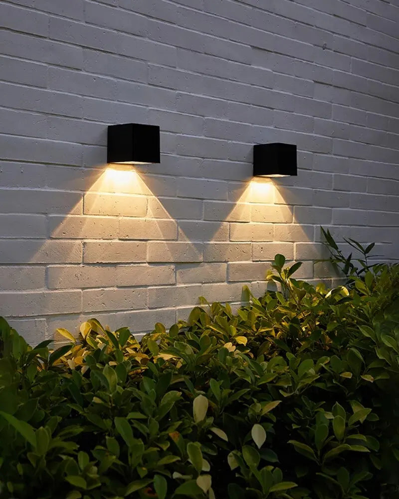 Square Solar Outdoor Wall Lamp - Luxurie Home