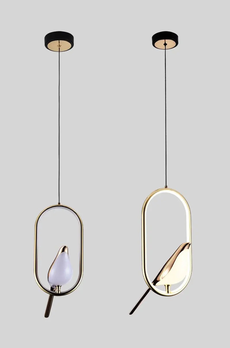 Hanging Magpie Bird Pendant - Luxurie Home